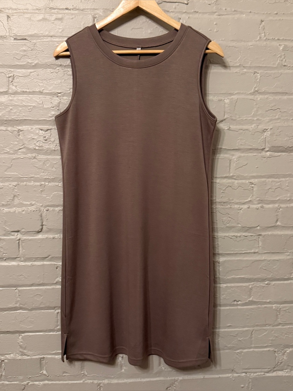 Mushroom Knit Sleeveless Dress